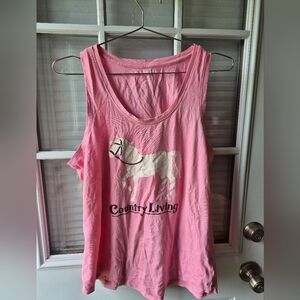 Pink Country Living Tank Top